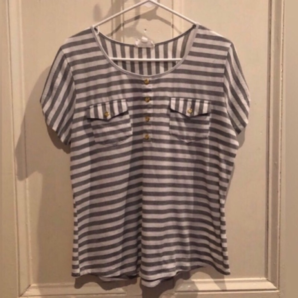 The Workshop Striped Blouse Size Large